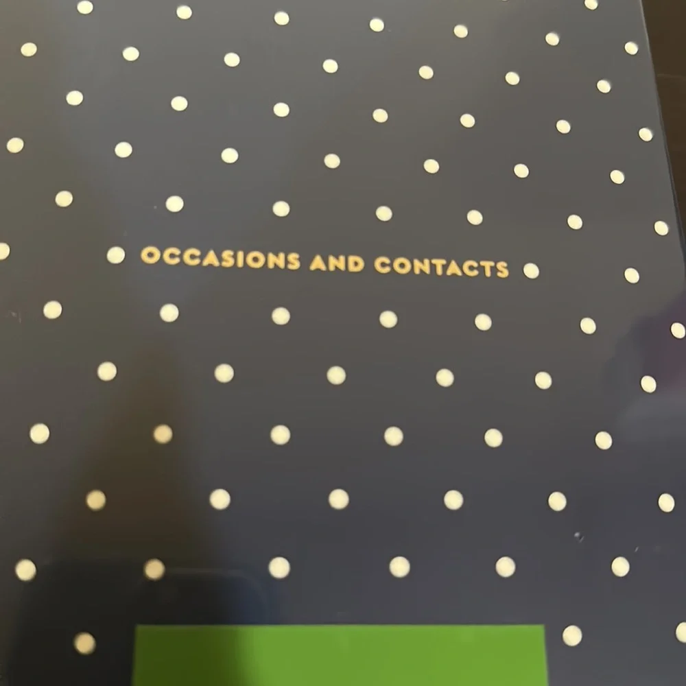 NWT Kate Spade Occasions and Contacts Address book